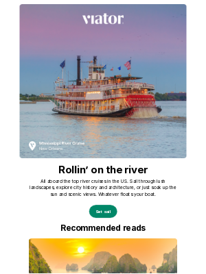 Viator - Top river cruises in the US 🛥️