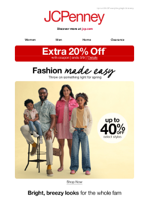 JCPenney - Who needs a (spring) break?