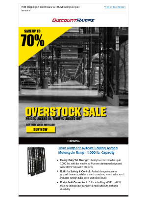 Discount Ramps - 🎉 Big Overstock Sale: Up to 70% Off Select Items