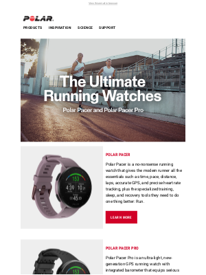 Polar - Polar Pacer Series | The Ultimate Running Watches