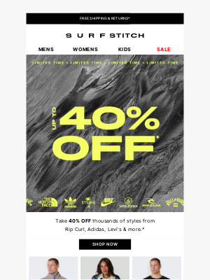 SurfStitch - 40% OFF THOUSANDS OF STYLES* 🤯