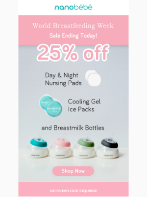 Nanobébé - ✨Ending Tonight: Take 25% Off Breastfeeding Bottles!