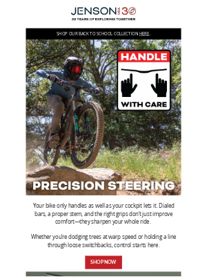 Jenson USA - HANDLE WITH CARE: Precision Steering