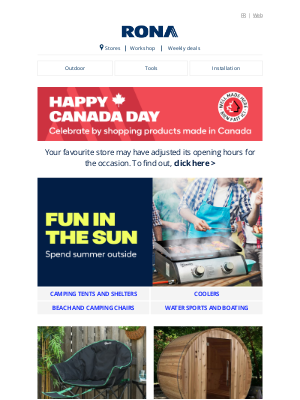Lowes (Canada) - Enjoy the Outdoors with Hot Summer Discounts