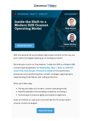 B2B Marketing Exchange - Are outdated content models slowing you down?