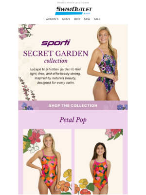 SwimOutlet - 🌸 SPORTI SECRET GARDEN COLLECTION 🌸