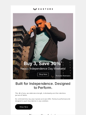 Castore - Buy 3, Save 30%
