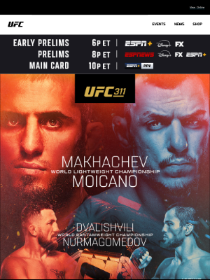 Ultimate Fighting Championship - UFC 311 | 10P ET TONIGHT on ESPN+