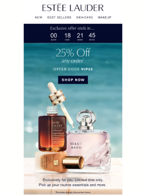 Estée Lauder - Ends Tonight ⏰ 25% Off Any Order