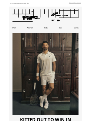 Lacoste - London Tournament: The champions' outfits