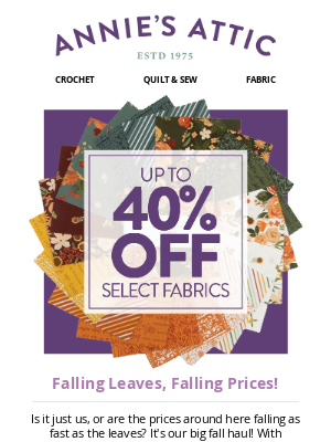 Annie’s - Afghans, Fabrics & Patterns -- OH MY!