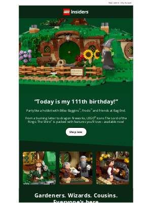 LEGO (United Kingdom) - Hobbit party time is here