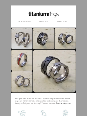 Titanium Rings - Handcrafted with pride, one by one