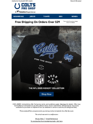 Indianapolis Colts - Just Dropped: Born x Raised Capsule Collection >>