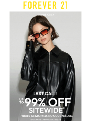 It’s Now or Never: 99% OFF! ⏳