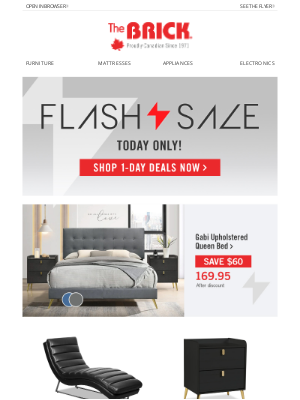 The Brick (Canada) - FLASH SALE ⚡1 DAY ONLY