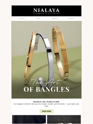 Nialaya Jewelry - The Art of the Bangle