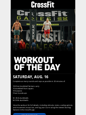 250816 Workout of the Day: Grind