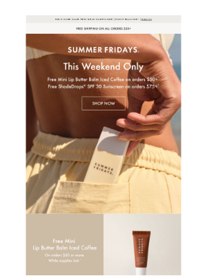 Free ShadeDrops SPF 30 Sunscreen ☀️