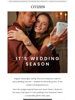 Citizen Watch Company - Timeless Gifts for the Big Day