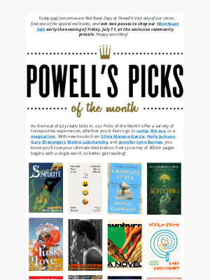 Powell's Books - ☀️ 23 new books to read this July!