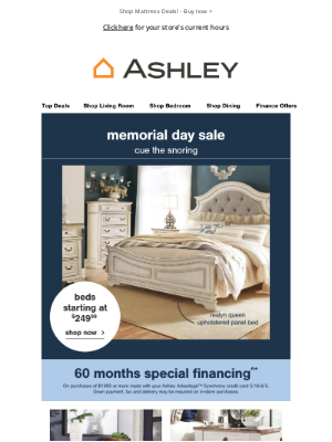 Ashley Furniture HomeStore - LAST Day, Shop Bedroom Essentials!