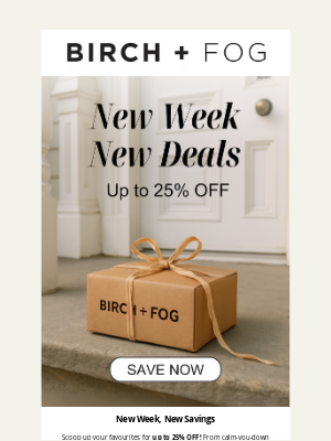 Birch + Fog - Knock, Knock! Up to 25% OFF! 🚪✨