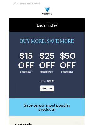 Vistaprint - Your favorite sitewide sale ENDS FRIDAY ⏳