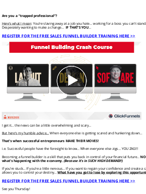 ClickFunnels - [FREE TRAINING] Funnel Building Training