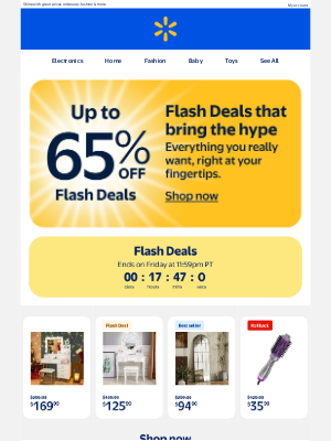 Walmart - Fresh Flash Deals of the week—up to 65% off 📣🌼