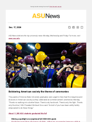 Arizona State University - Special edition: Fall commencement