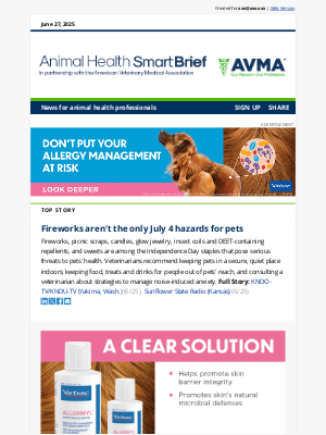 American Veterinary Medical Association (AVMA) - Fireworks aren't the only July 4 hazards for pets