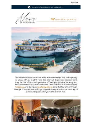 AmaWaterways - News from the Rivers: December Edition