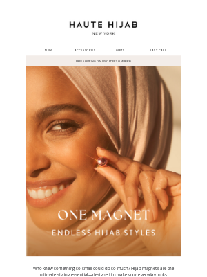 Haute Hijab - Hijab magnets = your styling BFF 💕