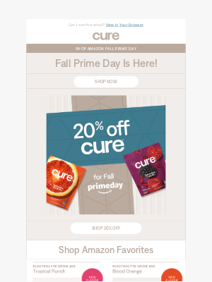 Cure - 📦 Fall Prime Day Is Here!