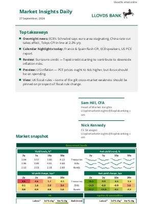 Lloyds Bank - Lloyds Bank Market Insights Daily - 27 September 2024