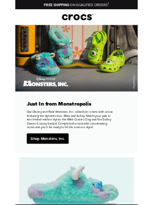 Crocs - Boo! Monsters, Inc. is here