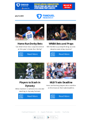 FanDuel - Home Run Derby Bets and Predictions