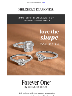 Helzberg moissanite hot sale engagement rings