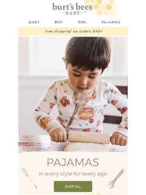Burt's Bees Baby - Playful Pajama Prints for All Ages!