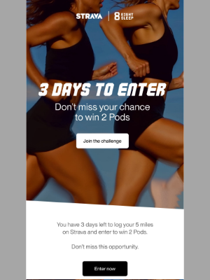 Eight - Strava Training Duo Challenge: 3 days left to enter