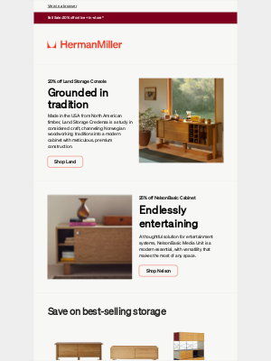 Design Within Reach - 20% off smart and stylish storage