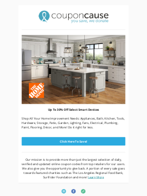 Coupon Cause - Save On Home Appliances! 🏠 | Up to 30% Off at Home Depot!