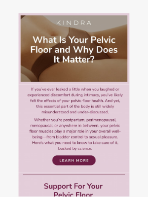 Kindra - Pelvic Floor 101: Bladder, Pleasure, & Confidence