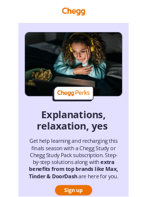 Chegg - Study help PLUS Max, Tinder & DoorDash