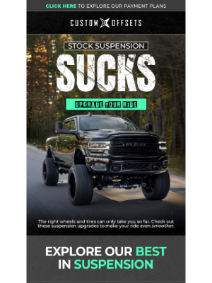 Custom Offsets - You Haven't Upgraded Your Suspension Yet? Bruh 🤦‍♂️