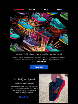 Newton Running - 🔥 Sizzle This 4th of July with Savings!