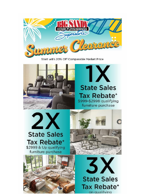 Big Sandy Superstore - ☀️ 🎶 Sum-Sum-Sum-Summer Clearance 🎶☀️