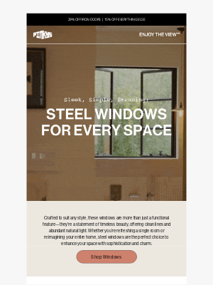 PINKYS - Bring Light to Every Corner with Steel Windows