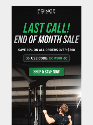 FringeSport - It’s not over yet: Save 10% during the EOM Sale